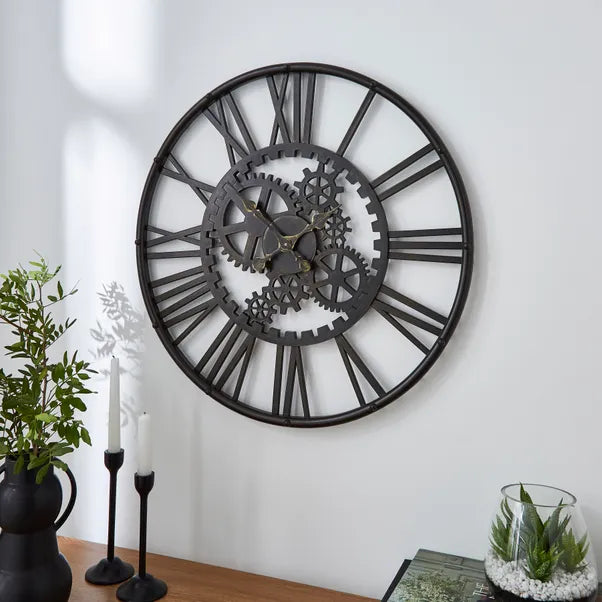 DUNELM Outdoor Cogs Indoor Outdoor Wall Clock - S R Originals