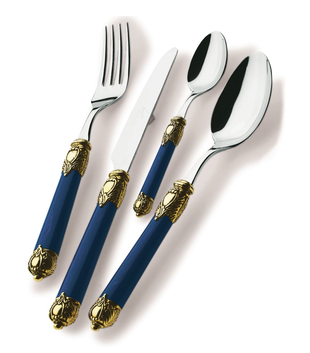 Bugatti Italy ~ Rinascimento ~ Rinascimento Gold ring Steak Knives Set 24  cm (9.45 inch), Price $175.00 in Pittsburgh, PA from Contemporary Concepts