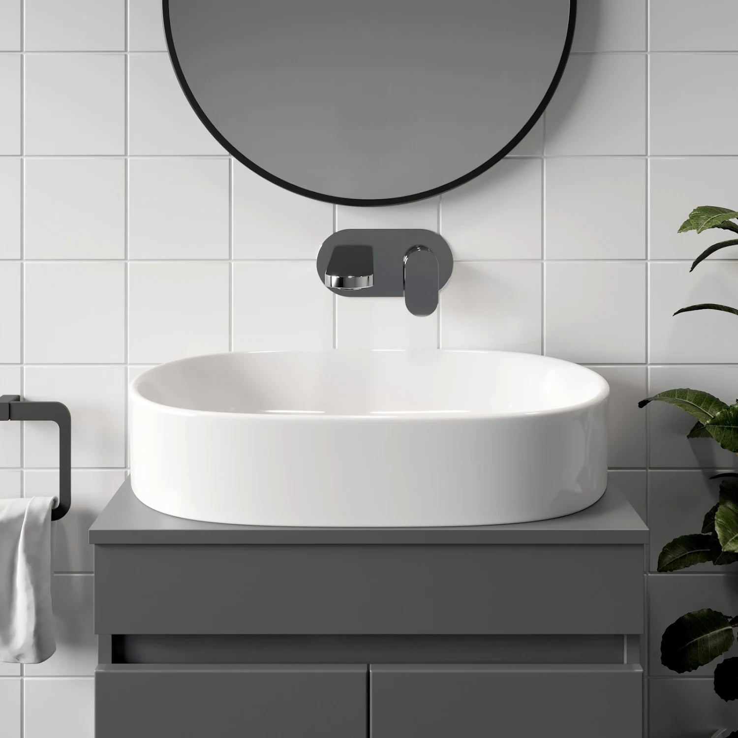 AFFINE Lorient Countertop Basin - 600 x 380mm - S R Originals