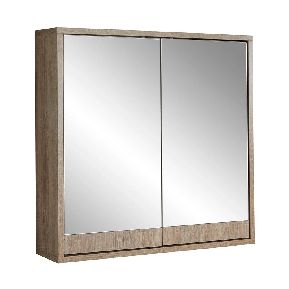 VALE DESIGNS Oak Bathroom Mirror Cabinet 600 x 600mm - S R Originals