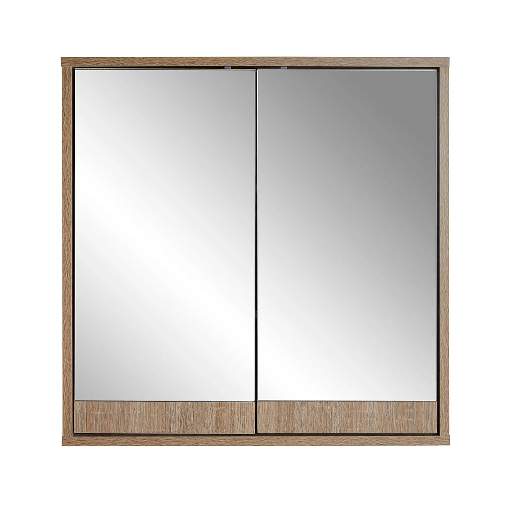 VALE DESIGNS Oak Bathroom Mirror Cabinet 600 x 600mm - S R Originals