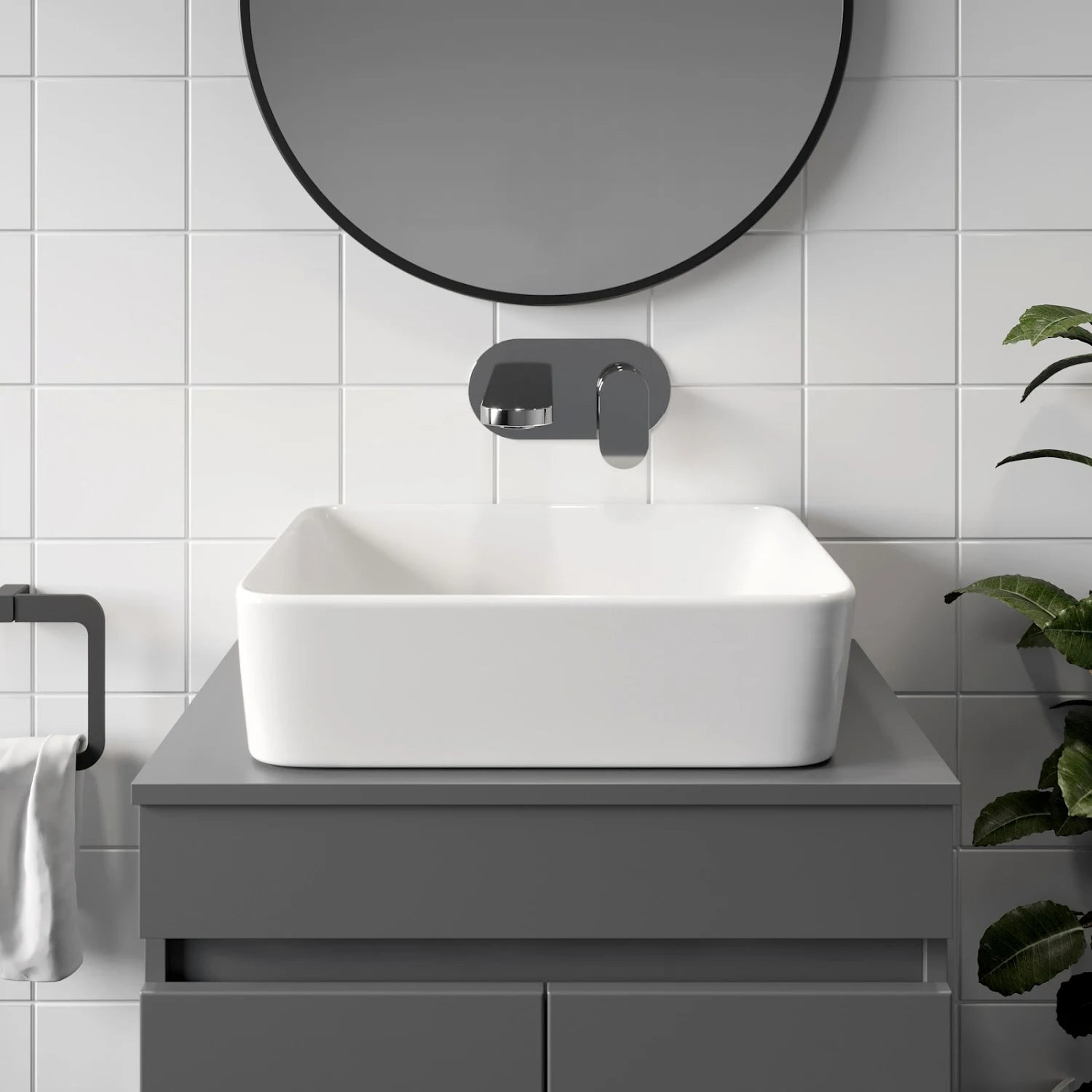 AFFINE Croix Countertop Basin - 480 x 370mm - S R Originals