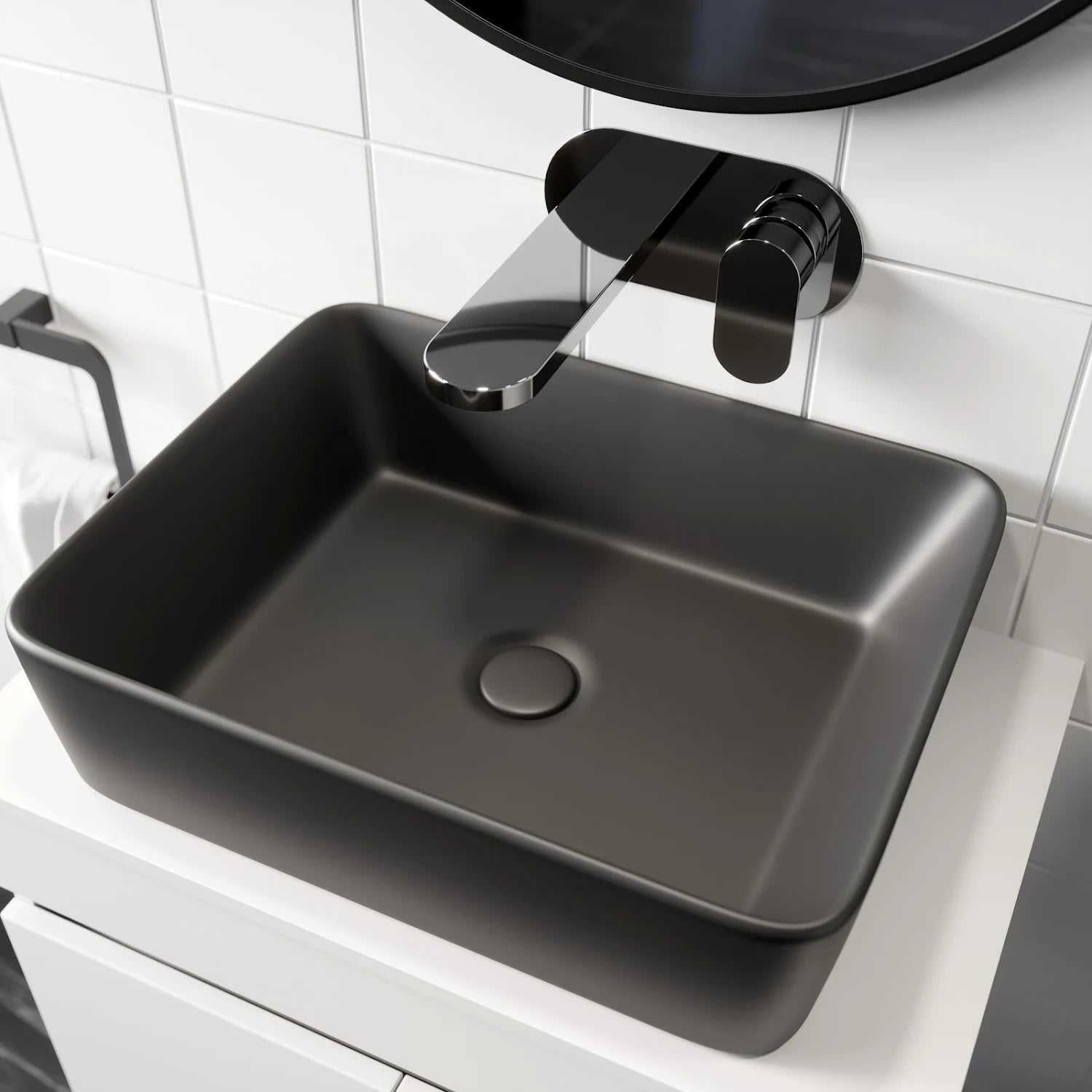 AFFINE Croix Countertop Basin - 480 x 370mm - S R Originals