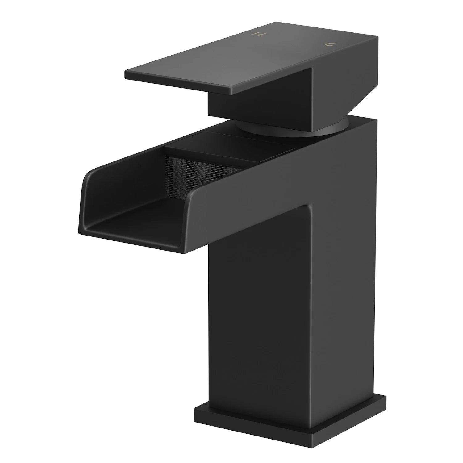 ARCHITECKT Dakota Basin Mixer Waterfall Tap - Black Finish -S R Originals