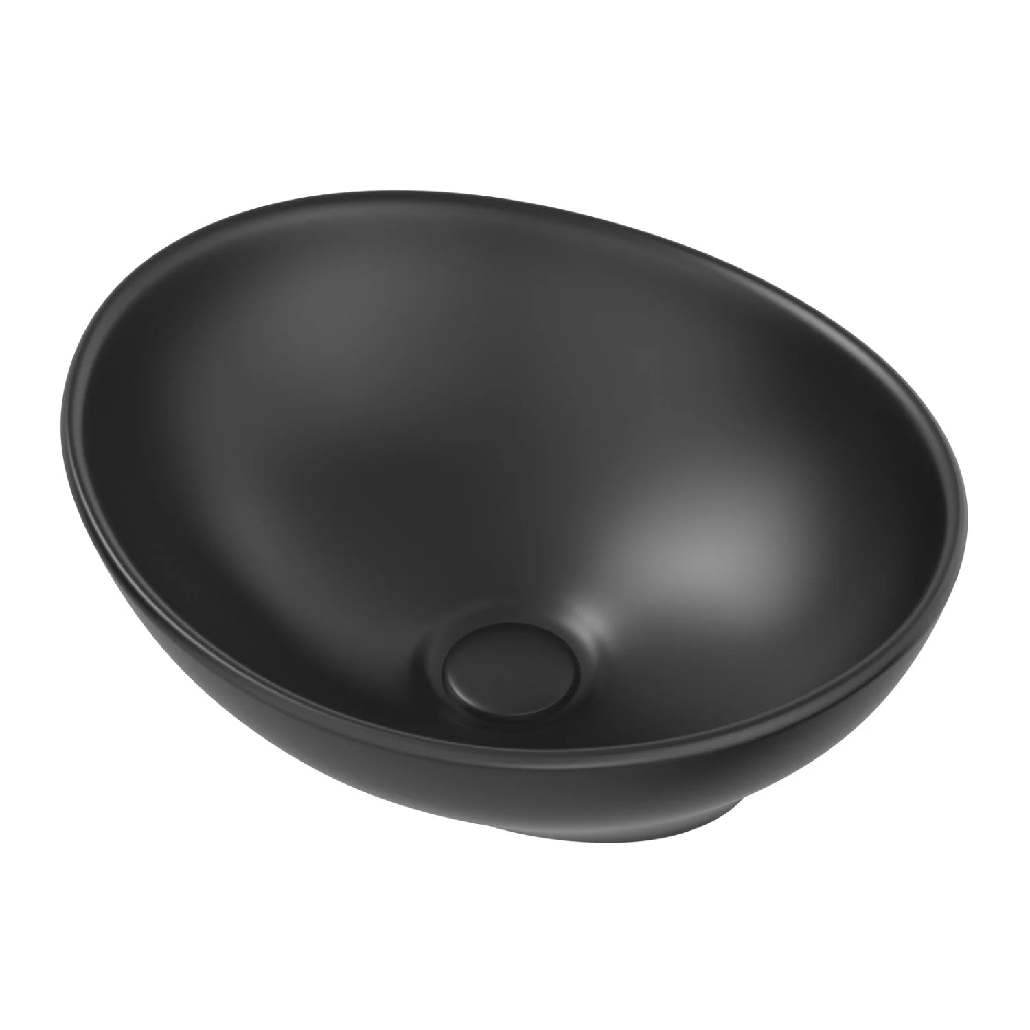 AFFINE Roubaix Countertop Basin - Matt Black - 405 x 330mm - S R Originals