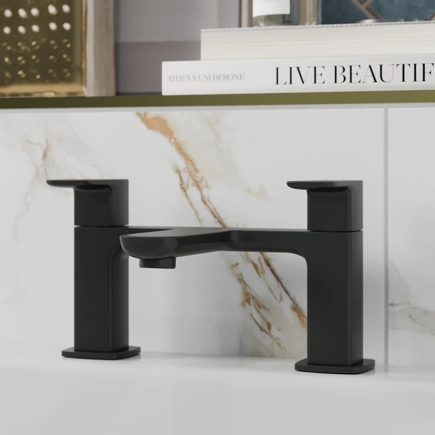 MERANO Venosa Bath Mixer Tap - Black - S R Originals