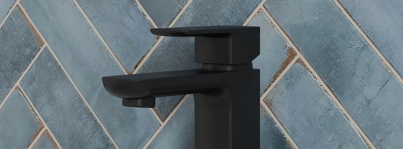 MERANO Venosa Mono Basin Mixer Tap - Black - S R Originals