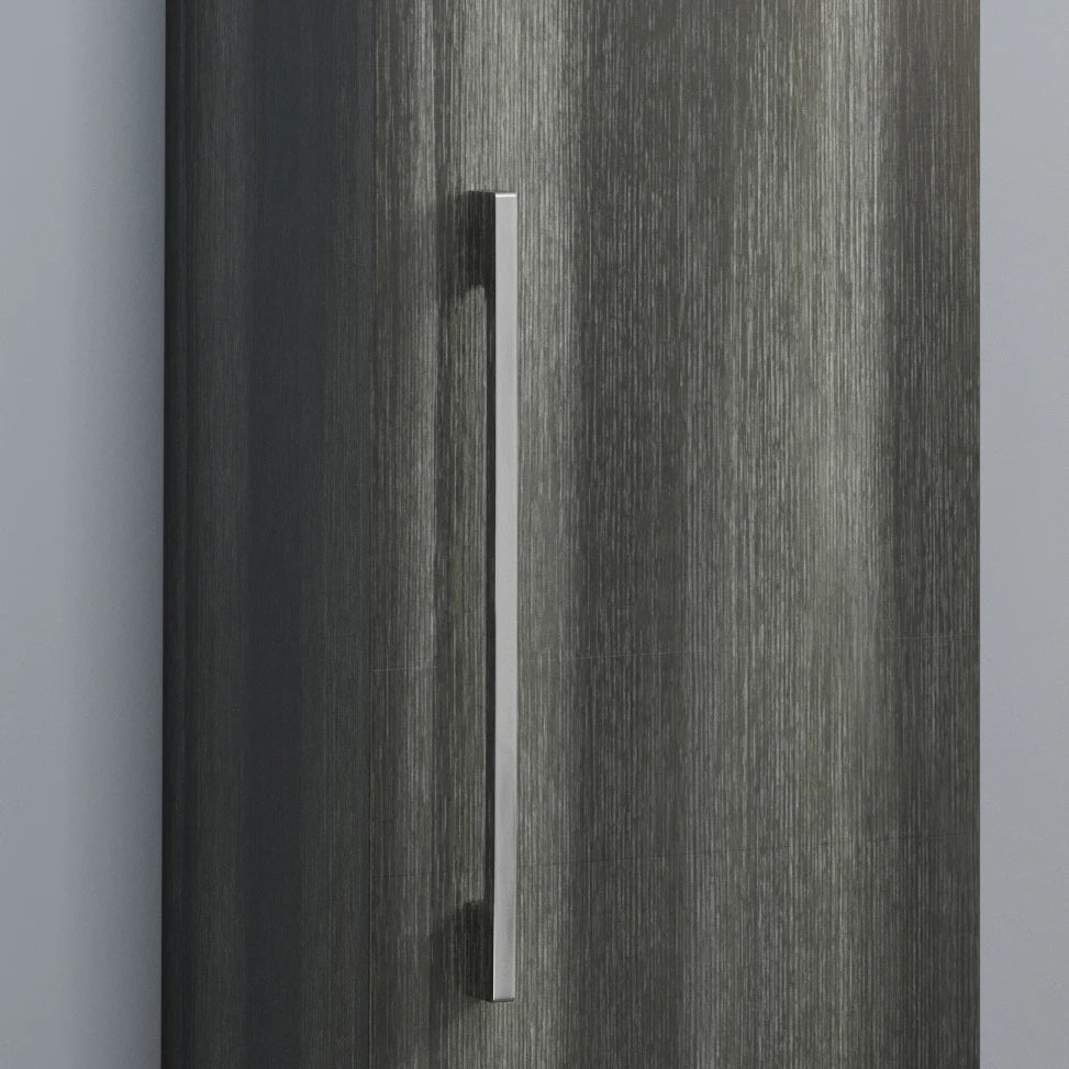 ARTIS Breeze Grey Wood Wall Hung Tall Bathroom Cabinet 1200 x 350mm - S R Originals