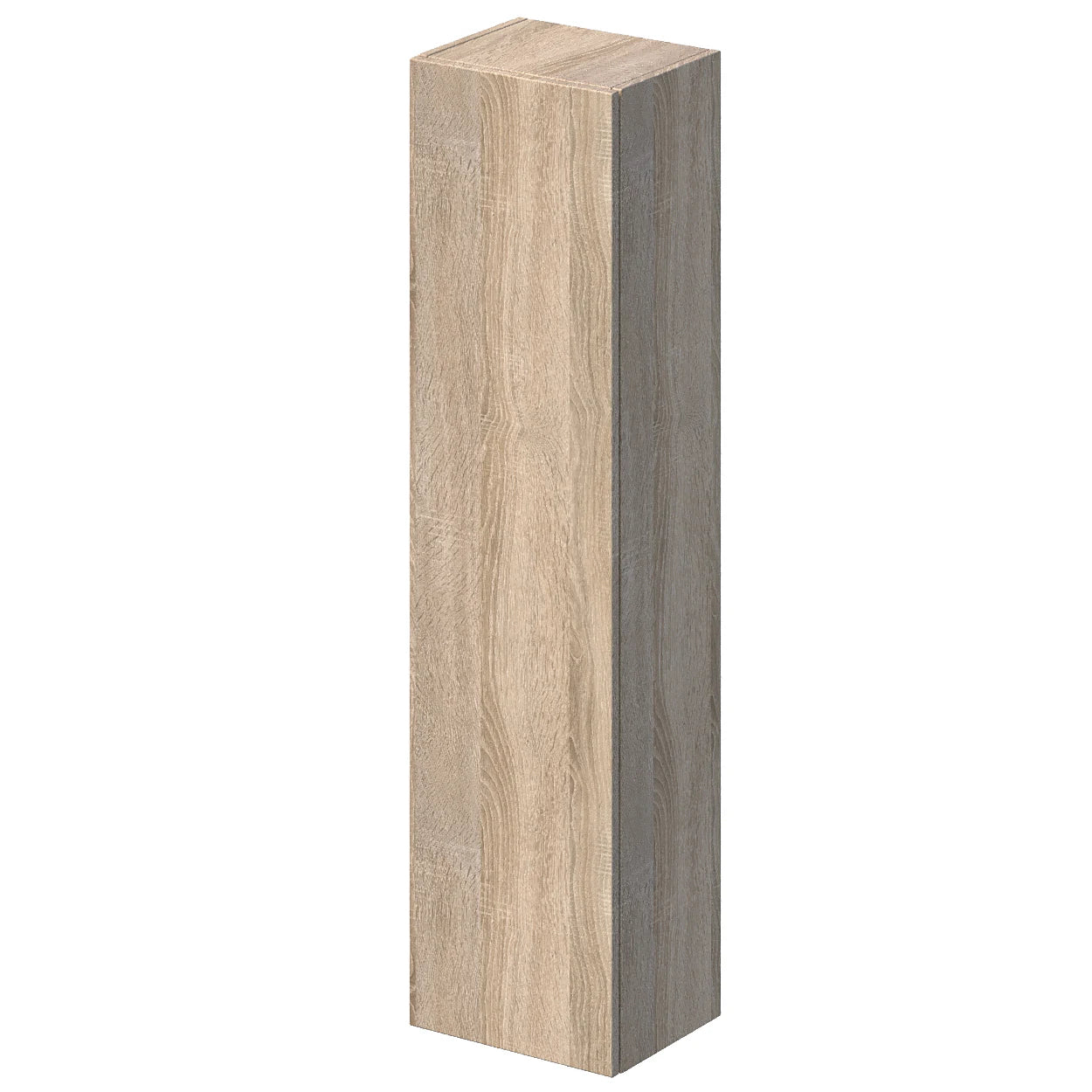 VITUSSO Garda Wood Wall Hung Tall Bathroom Cabinet - 1380 x 350mm - S R Originals