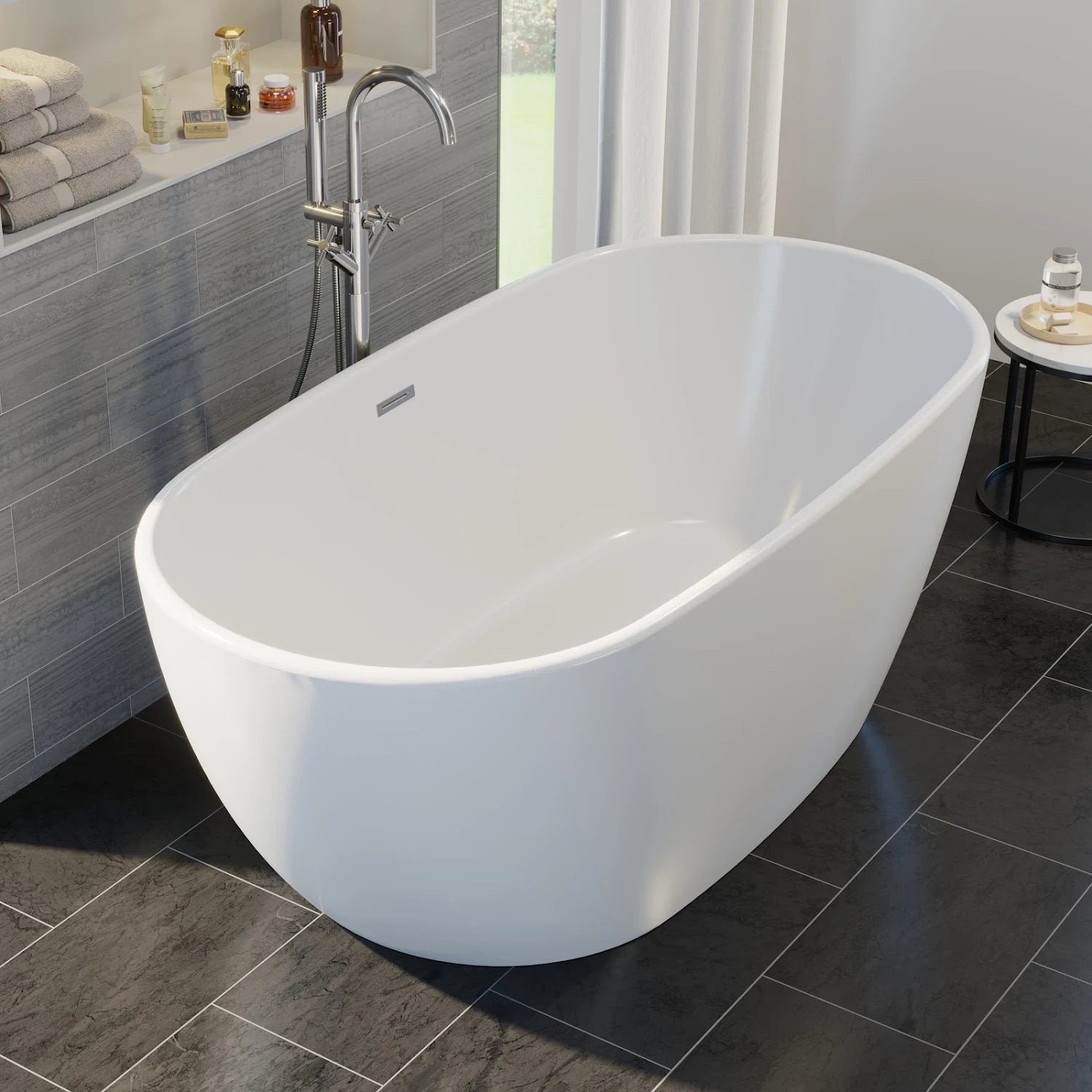 AFFINE MONTBEL Luxury Freestanding Bath - 1500 x 700mm - S R Originals