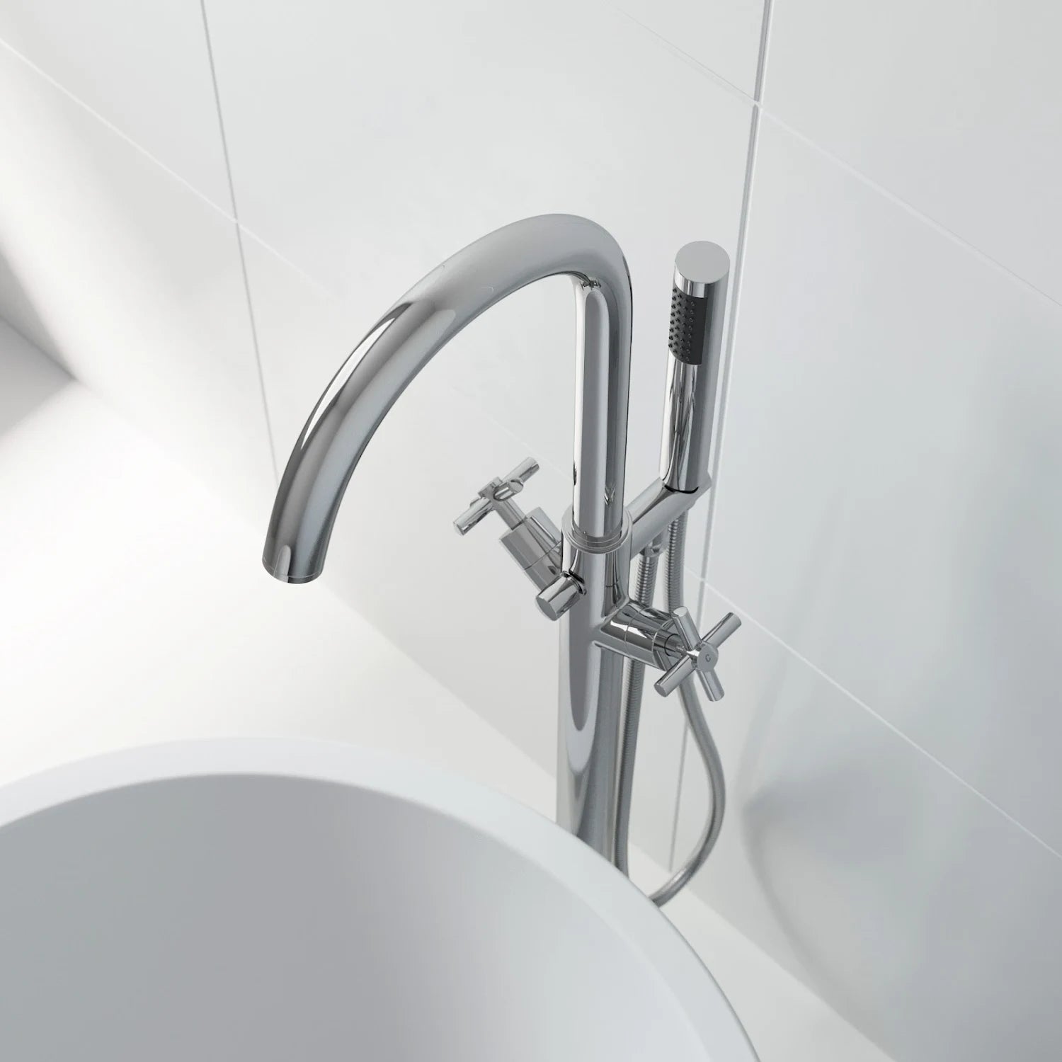 ARCHITECKT LATTRA Freestanding Bath Shower Mixer Tap - S R Originals