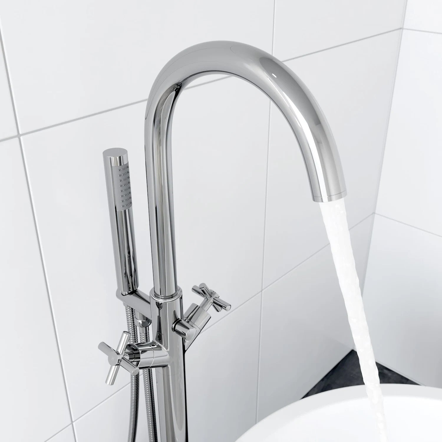 ARCHITECKT LATTRA Freestanding Bath Shower Mixer Tap - S R Originals