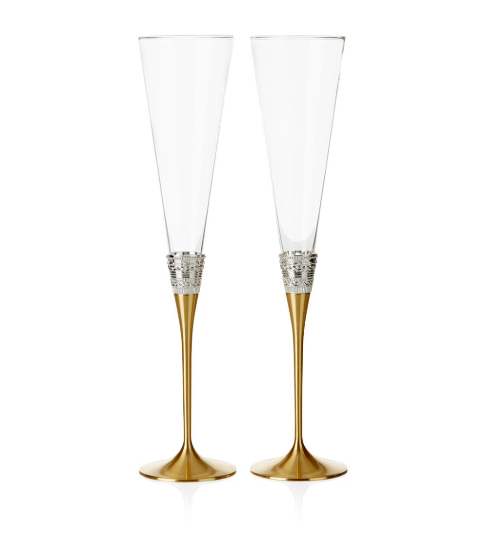 PRADA New York Champagne Flutes - 2 Sets